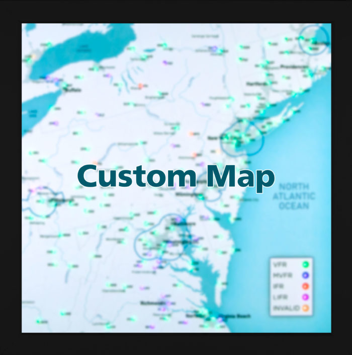 Custom LED METAR MAP