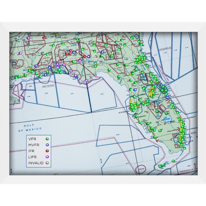 Florida XS METAR Map small with 133 LEDs - Image 4