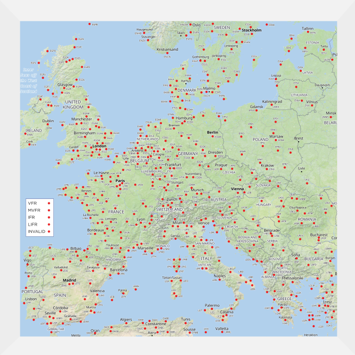 Europe Map with 475 LEDs - Image 2